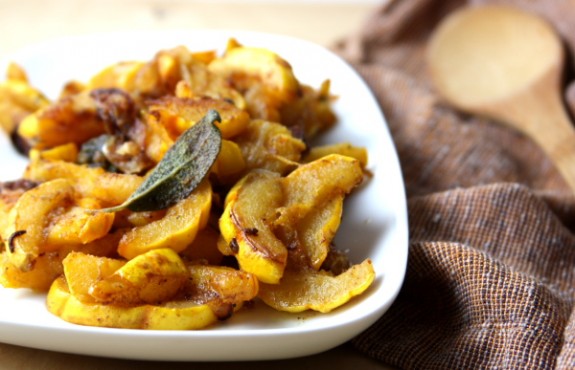 delicata squash with browned butter and sage recipe