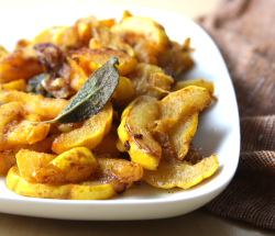 Thumbnail image for Delicata Squash with Browned Butter and Sage Recipe