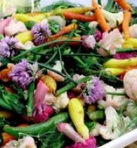 Thumbnail image for Market Vegetables with Meyer Lemon Cream Recipe