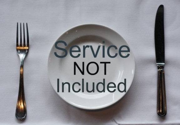 service not included